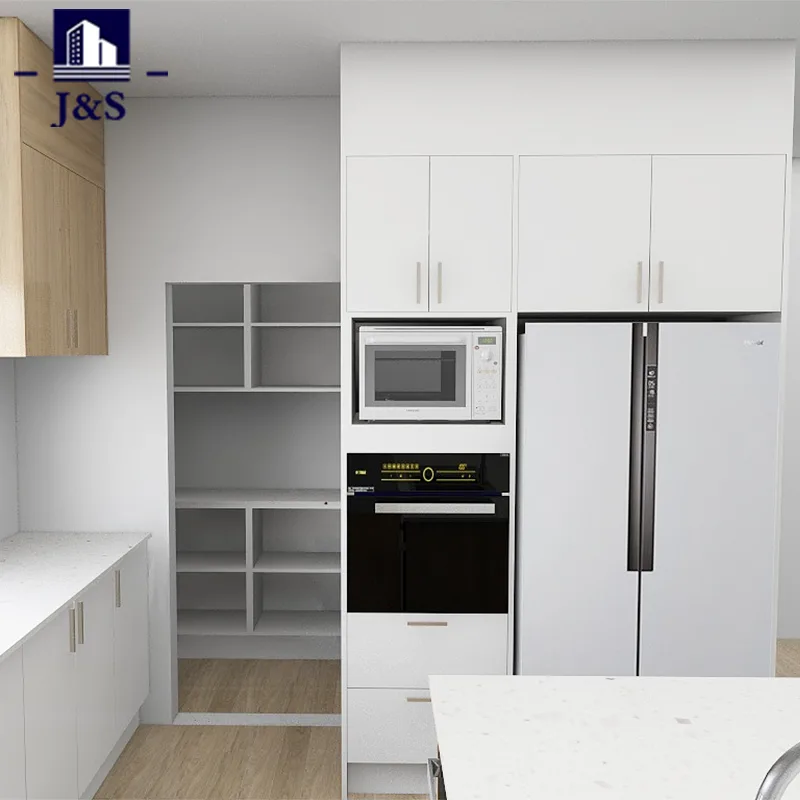 Kahetooniline puit ja valge köök